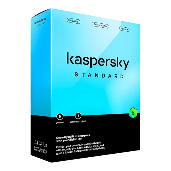 Kaspersky Standard Anti-Virus 5 Devices 1 Year – KL1041Q5EFS