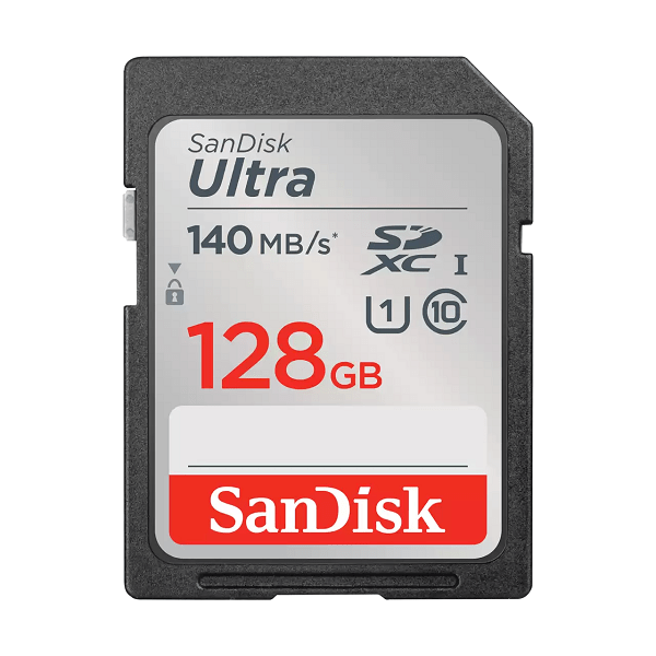SanDisk Ultra SDXC 128GB UHS-I card 140MB/s Class 10 UHS-I Card – SDSDUNB-128G-GN6IN