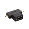 UGREEN Micro HDMI Male + Mini HDMI Male to HDMI Female Adapter